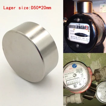 

slow down water gas meter large size D50*20mm neodymium magnet strong N52 magnets neodymium nickel plate surface
