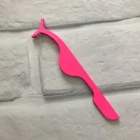 hot pink 20/50/100 шт клей для наращивания ресниц Пинцет - Цвет: hot pink