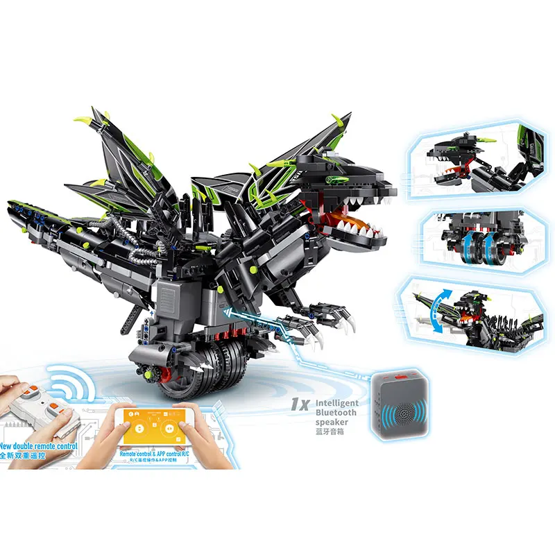 

LP 06051 Yeshin 13029 App Voice Control Music Clone 70612 Mecha Dragon Set Building Blocks Bricks Programming legaoings Toys