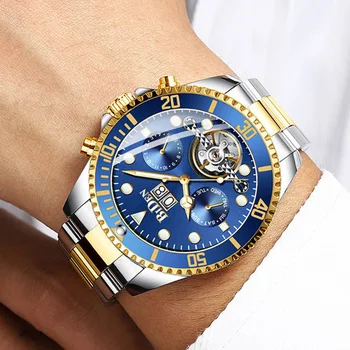

Rolexable Mechanical Watches Men 2020 Top Brand Luxury Men's Gold Automatic Wrist Watch Male Full Steel Waterproof Sports Clock