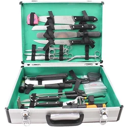 Portable large animal dissection instrument veterinary kit