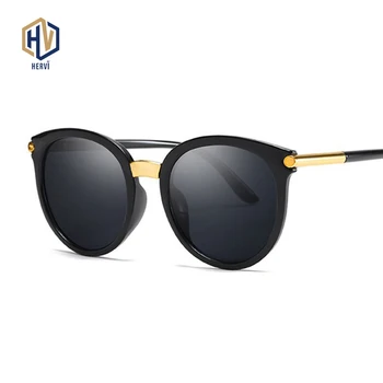 

New Vintage Black Cat Eye Sunglasses Women Fashion Brand Designer Mirror Cateye Sun Glasses For Female Shades UV400