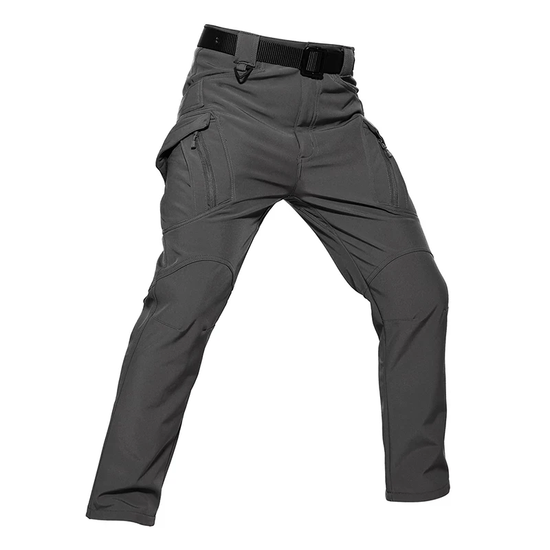2024 New Softshell Thick Fleece Pants For Men Winter Outdoor Pants Camouflage Hunting Cargo Pant Warm Waterproof Work Trousers 4