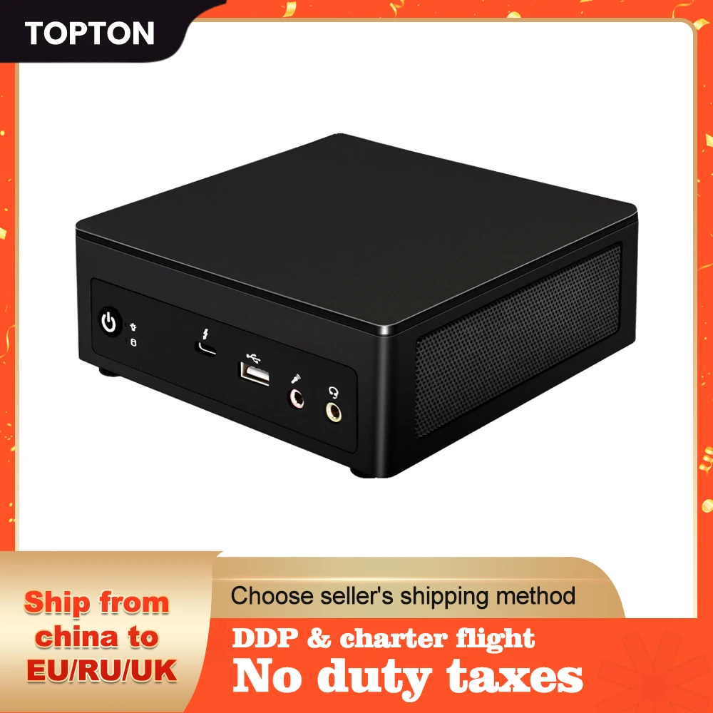Мини-ПК Topton NUC i7 1165G7 i5 1135G7 Thunderbolt 4 Windows 11/10 2 * DDR4 NVMe SSD игровой компьютер HDMI DP 8K HD WiFi BT |