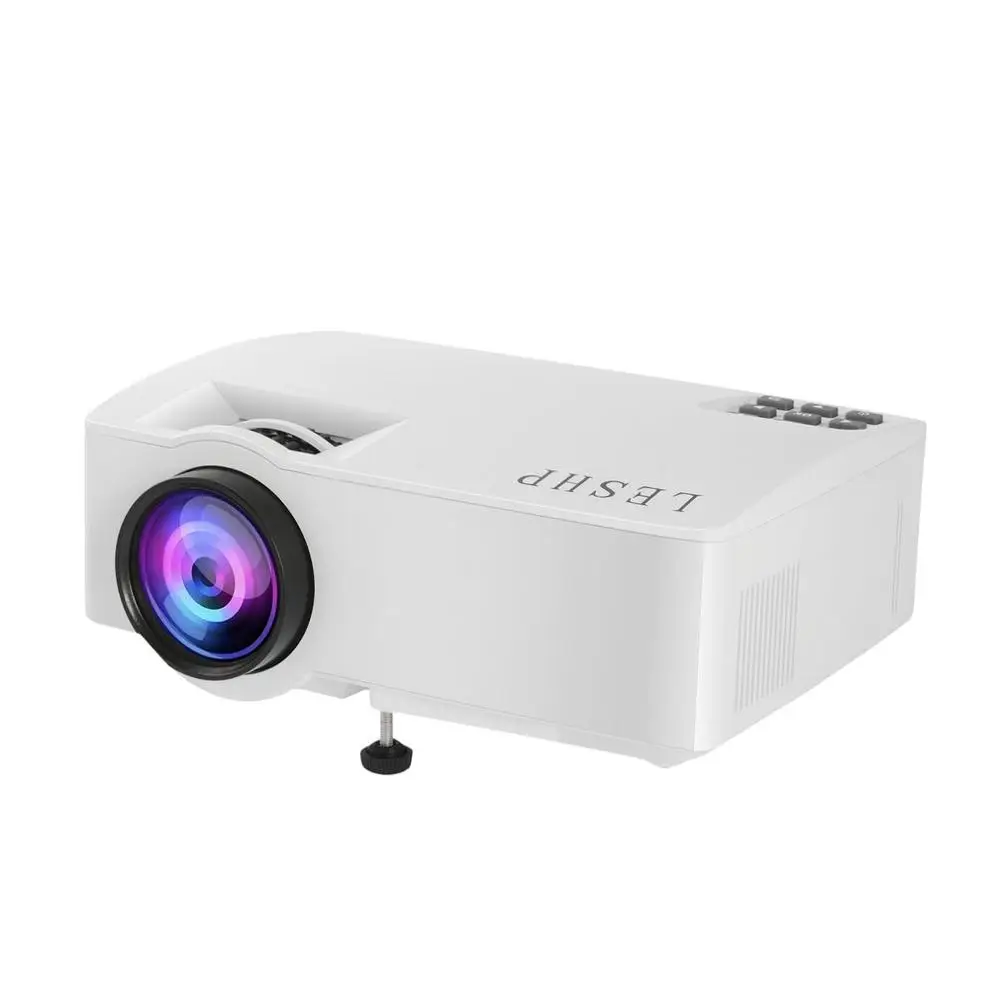 

LESHP 480P LED Light Source HD Video Audio Play High Fidelity Speaker Eye-protection Mobile Phone With Screen Home Projector