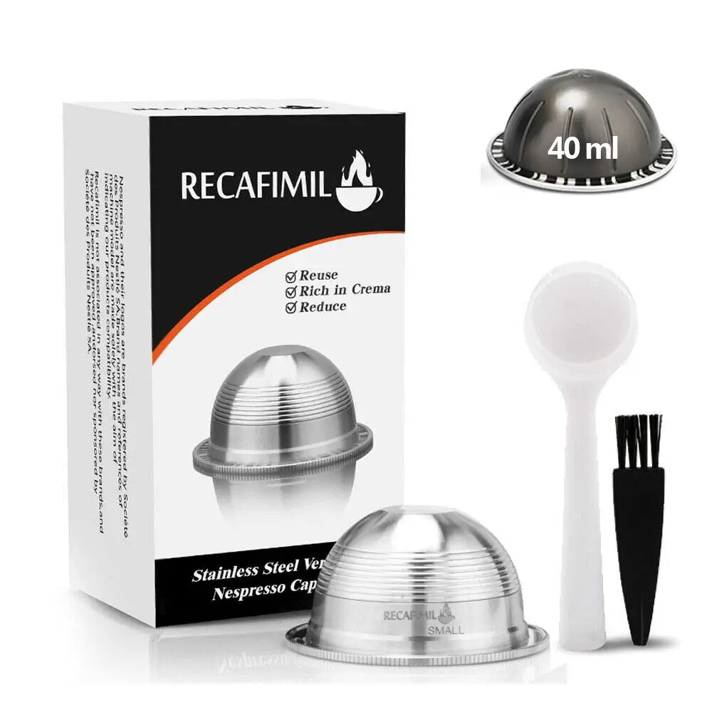 

Stainless Steel Refillable Durable Coffee Filter Filling Capsule Pod
