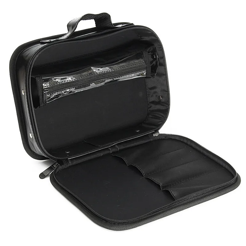 

Black PU Leather Barber Bag Hairdressing Tools Case Professional Salon Hair Cutting Scissors Comb Clipper Bag Portable Organizer