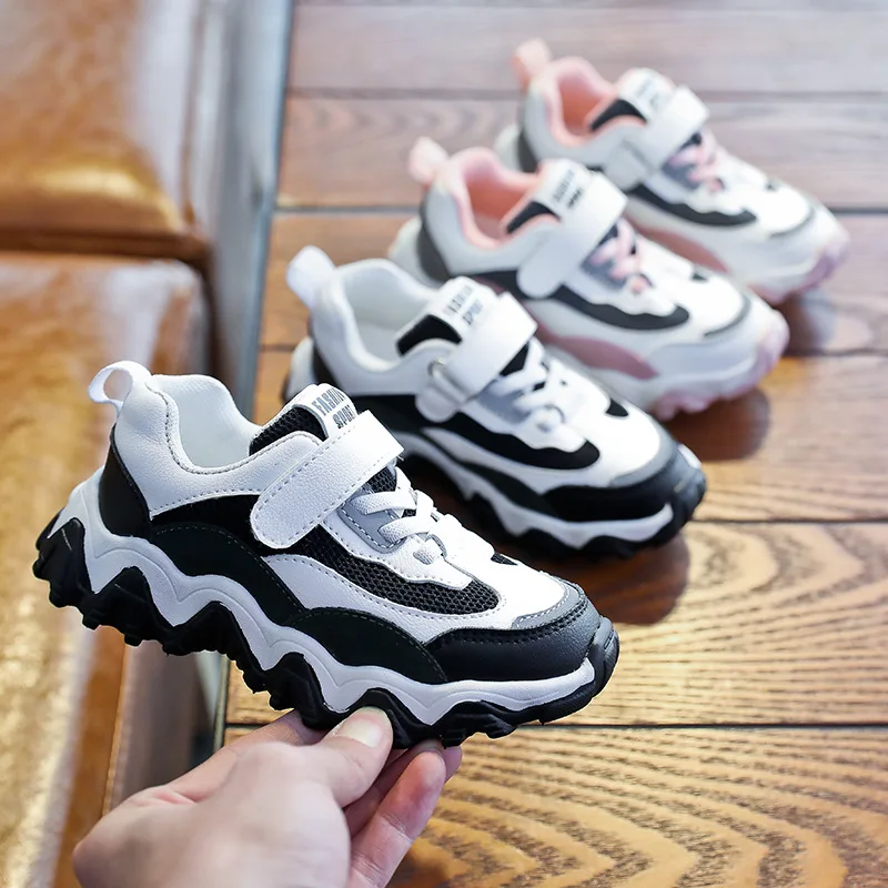 

(Wechat Business) 2020 Spring New Style Children Wave Shoes Mesh Breathable Dad Shoes Korean-style Girls Cat