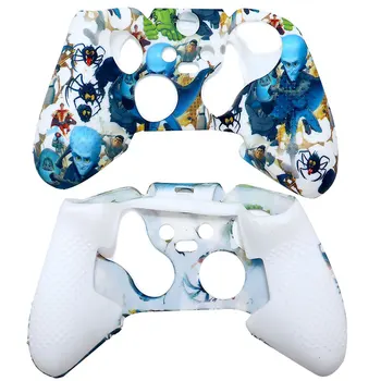 

1Pcs Studded Silicone Rubber Skidproof Skin Case For Xbox One Elite Controller With 2 Handles Caps Grips