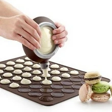 Silicone macaron macaroon forno de pastelaria bakeware molde esteira de folha 30-cavidade diy molde bakeware esteira ferramentas úteis
