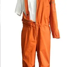 Модный подиумный персональный Мужской оранжевый комбинезон осень и зима ретро комбинезон мужские костюмы