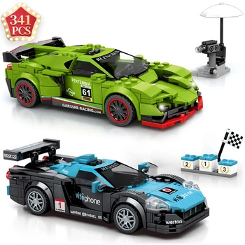 

New Arrival World Famous Racing Car Building Blocks Technic Ideas Static Model Car Bricks Toys Children Birthday Christmas Gift