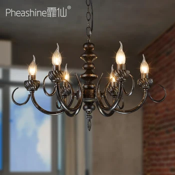 

American Iron restaurant candle lamp loft industrial style retro retro bar personality lamp