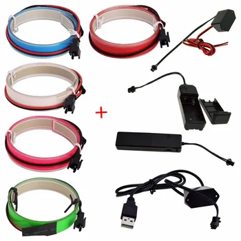

Fairy lights 1M LED Flexible Neon Glow EL Tape Strip Strobing Electroluminescent Ribbon Cable waterproof IP65 led strip lights