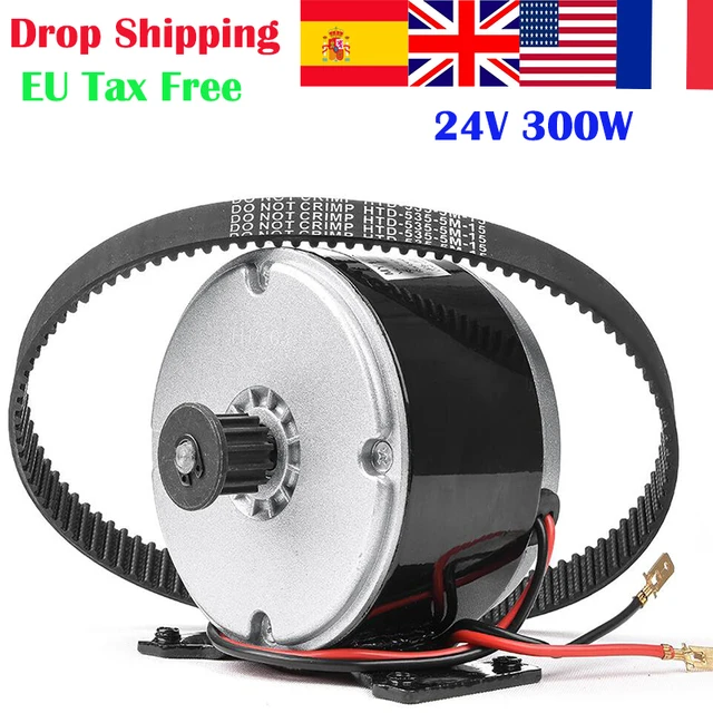 US $45.17 24V 300W MY1016 Brushed Motor For Electric Scooter With Belt Pulley Motor High Speed Scooter Engine