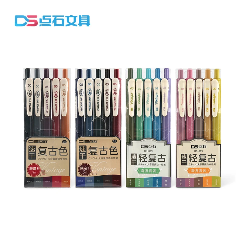 4 Pcs Asian Doll Ink Pen Assorted Colors School Supply Home Office  Stationary O-Pen7 