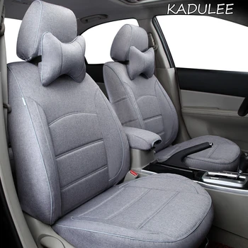 

KADULEE Custom FLAX car seat covers set For Ford Everest Territory Explorer Mustang Ranger Automobiles Seat Covers car seats