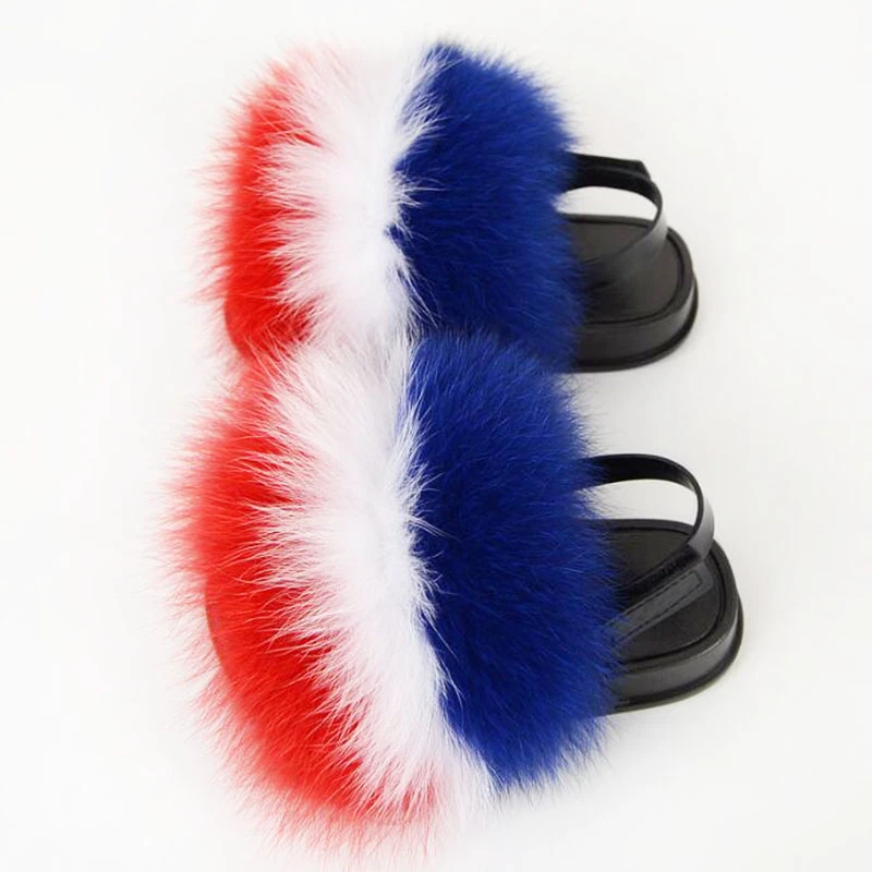 furry slides with straps