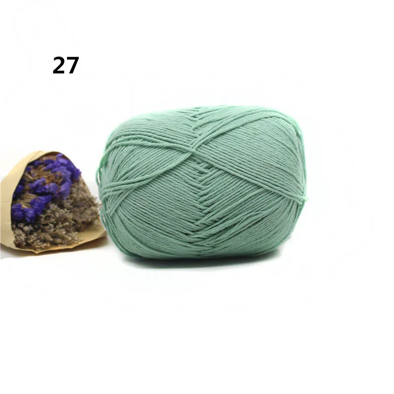 27 10pcs 10 шт. трикотажная пряжа Хлопок Вязание Пряжа для Вязания Пряжи для Вязания Анти-Пиллинг 500 г/компл. Горячая - Цвет: 27 10pcs