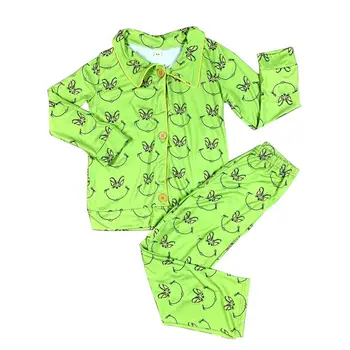 

hot-selling baby boy long sleeve wholesale boutique kids clothing set pajama