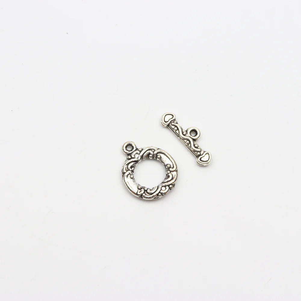 18 Arten gemischter Antik-Silber-Metallarmband-Verbindungs-Haken-OT-Verschlüsse für die Schmuckherstellung, DIY-Zubehör, Großhandelslieferung – Detail 15