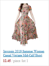 Jaycosin Women's Summer Casual Short Sleeve Dress Plus Size Cotton Linen Printed O-neck Short Dress Elegant Large Size Dress1174