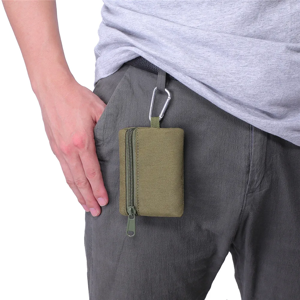 Tactical Wallet Portable Key Card Case Outdoor Sports Coin Purse Hunting Bag Men Zipper Pack Multifunctional Bag