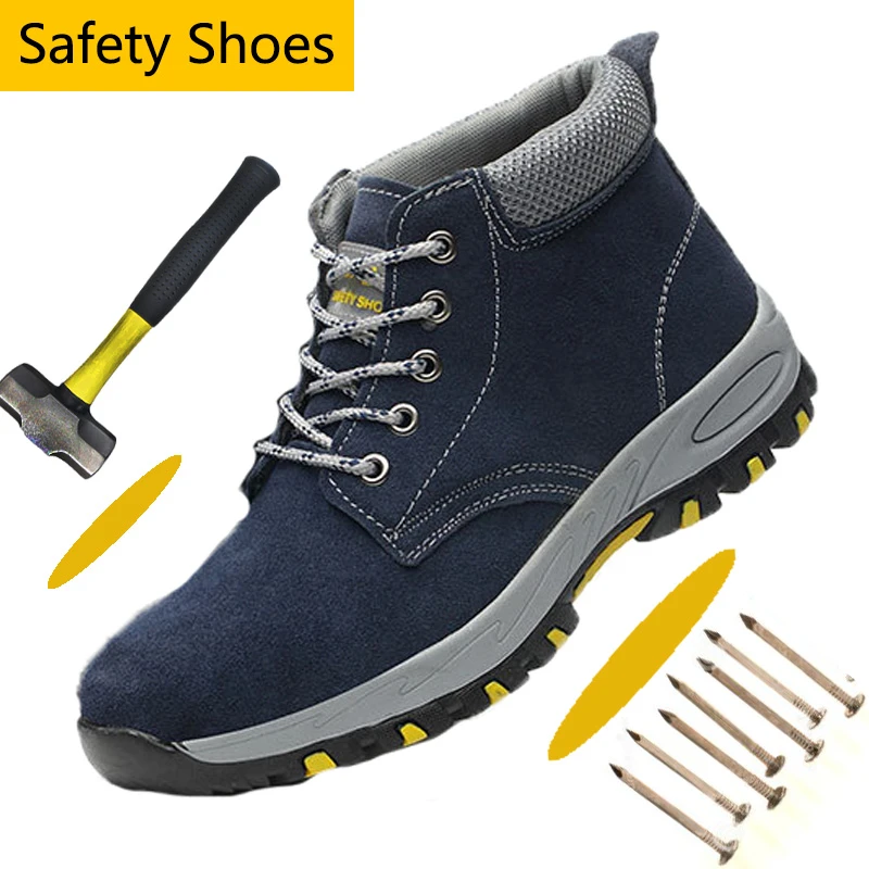 safety shoes leather steel toe cap