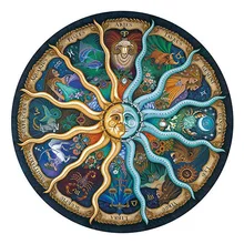 Puzzle zodiaque coloré pour adultes, 500 pièces, jouets pour enfants, décompression, peinture de paysage animé, bricolage, vente en gros, nouvelle collection