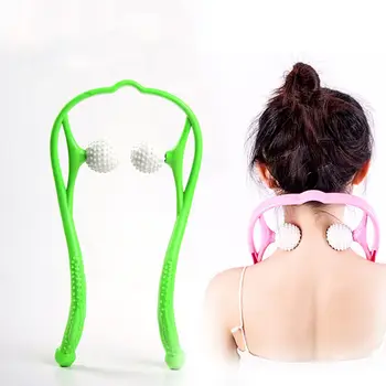 

Pressure Point Therapy Neck Massage Tool Pressure Relieve Hand Roller Massage Neck Shoulder Dual Trigger Point Self Massager