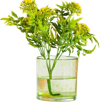 

Nordic Contracted Vaporous Frosted Glass Flower Vase Home Decoration Modern Art Flower Plant Holder Desk Hydroponics Room Decor