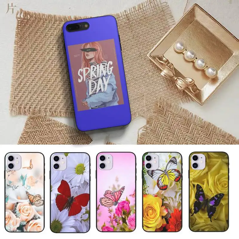 Pepakomi Bts идеальные блестящие милые чехлы для телефонов оболочка Iphone 6 6s 7 8 Plus Xr X Xs 11