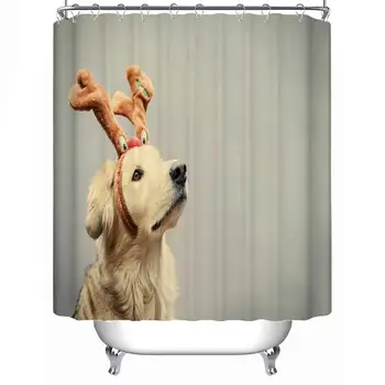 

Cute Dog Soft Shower Curtain,174890,79''L x 71''W