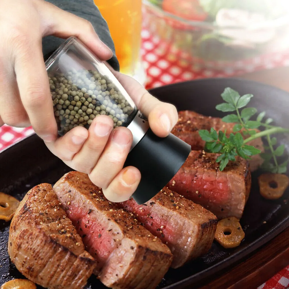 1 шт. мельница для перца ручная мельница для соли и перца кухонный инструмент для приготовления барбекю Контейнер Для Измельчения специй