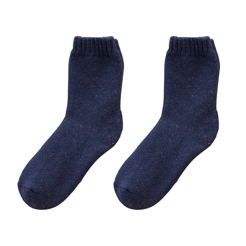 Men Navy blue Мужские и женские зимние шерстяные носки, супер теплые толстые кашемировые носки для экстремально холодной низкой температуры, рабочие носки унисекс - Цвет: Men Navy blue