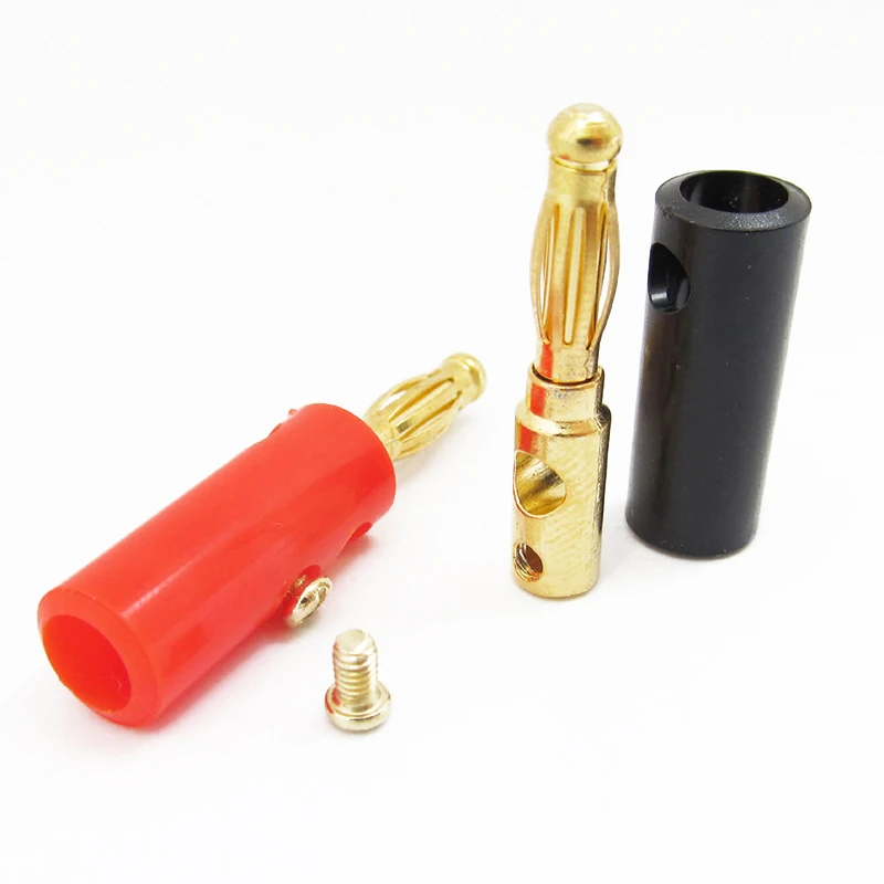 10 комплектов штепсельная вилка фонаря 4 мм банана + красная испытание на