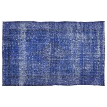 

Handmade Blue Vintage Overdyed Turkish Area Rug 159x258 Cm-5'3''X8'6''