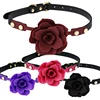 Silicone Breathable Rose Ball Gag Bondage Flower Open Mouth Gags Oral Fixation Adult Sex Toys Tools For Couples Adult BDSM Game 1