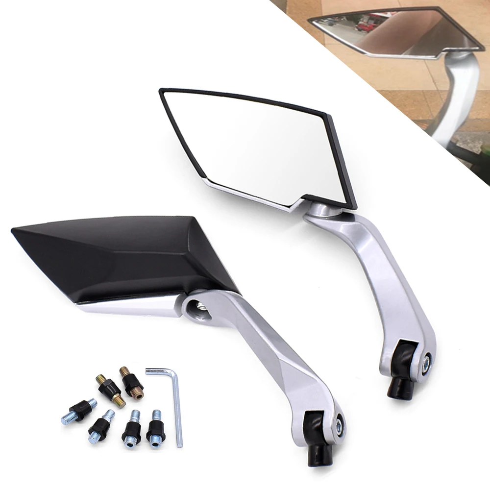Universial Side Mirrors Motorcycle Handlebar Rear View Back Mirror For Honda ST 1300 ST1300 Black SpiRit RC51 NC750X nc 750 750x |