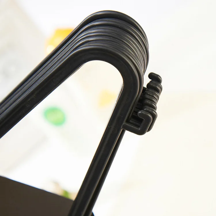 10pcs/set Black Wardrobe Hangers For Clothes Rack Multi-function Closet Wardrobe Organizer For Clothes Coat Dry Rack