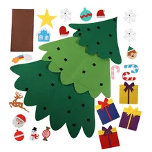 Рождество нетканый DIY рождественская елка детская головоломка креативная маленькая елка Декоративное окно украшение кулон
