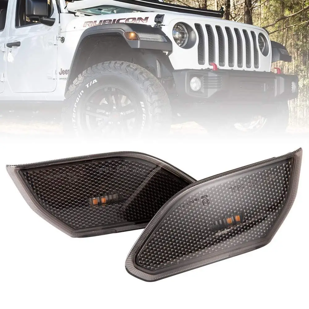 Светодиодный указатель поворота боковая лампа для Jeep 2018 2019 Wrangler JL аксессуары