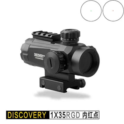 Обнаружение 1X35 red dot Тактический оптический прицел Охотничья винтовка 11 уровень яркость контроль Пикатинни 20 мм рельс подходит для страйкбола