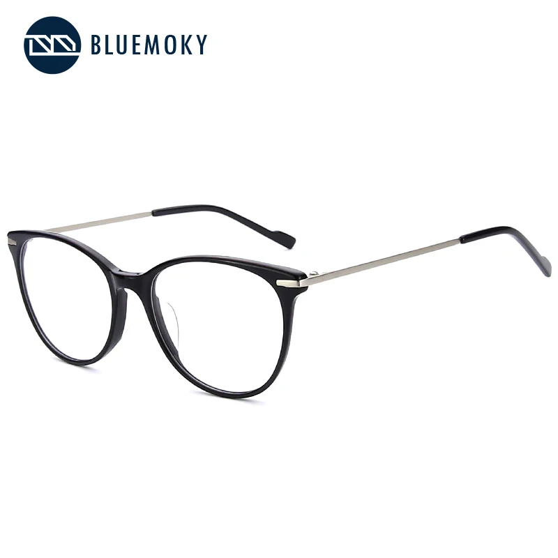 BLUEMOKY, оптические очки для женщин, очки, прозрачные поддельные очки, круглые очки, прозрачная оправа для очков BT3301