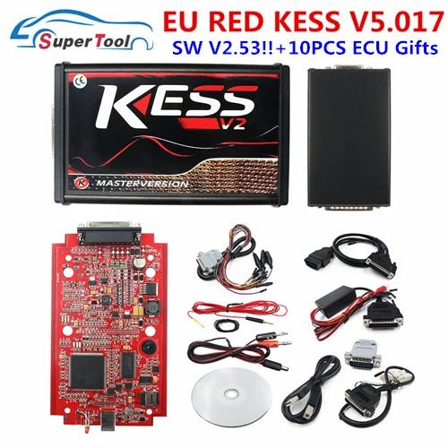 Новейший Ksuit V2.53 для Kess V2 V5.017 KTAG OBD2 менеджер ECU Тюнинг программист K-TAG 7,020 2,25 Kess 5,017 добавить больше автомобилей и протоколов - Цвет: KESS V5.017 V2.53