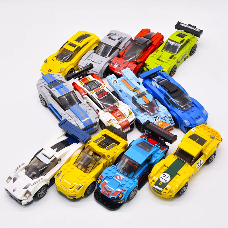 

Baby Semp Genuine Car General Mobilization Series Super Race Car Educational Children Small Particles Assembled Doll Toy Buildin