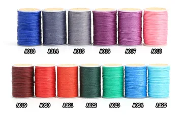 

25 Color 0.45/0.55/0.65mm DIY Leather Crafts Hand Sewing Wax Thread Leather Multi-strand Woven Round Wax Thread Leather Craft