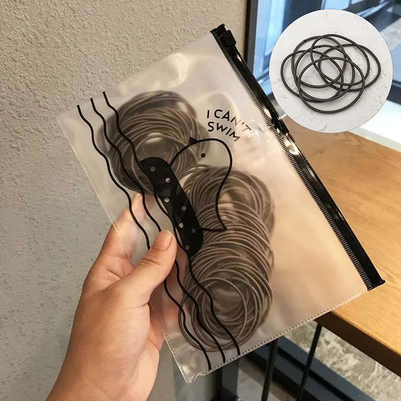 10 coffee 100pc 100 шт., женские прочные резиновые резинки для волос, модные разноцветные эластичные резинки для волос, держатель для конского хвоста, повязка на голову, аксессуары для волос для девочек - Цвет: 10 coffee 100pc