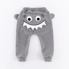 PatPat/сезон осень-зима; Новинка; повседневные хлопковые брюки с аппликацией крокодила для новорожденных; брюки для маленьких мальчиков и девочек