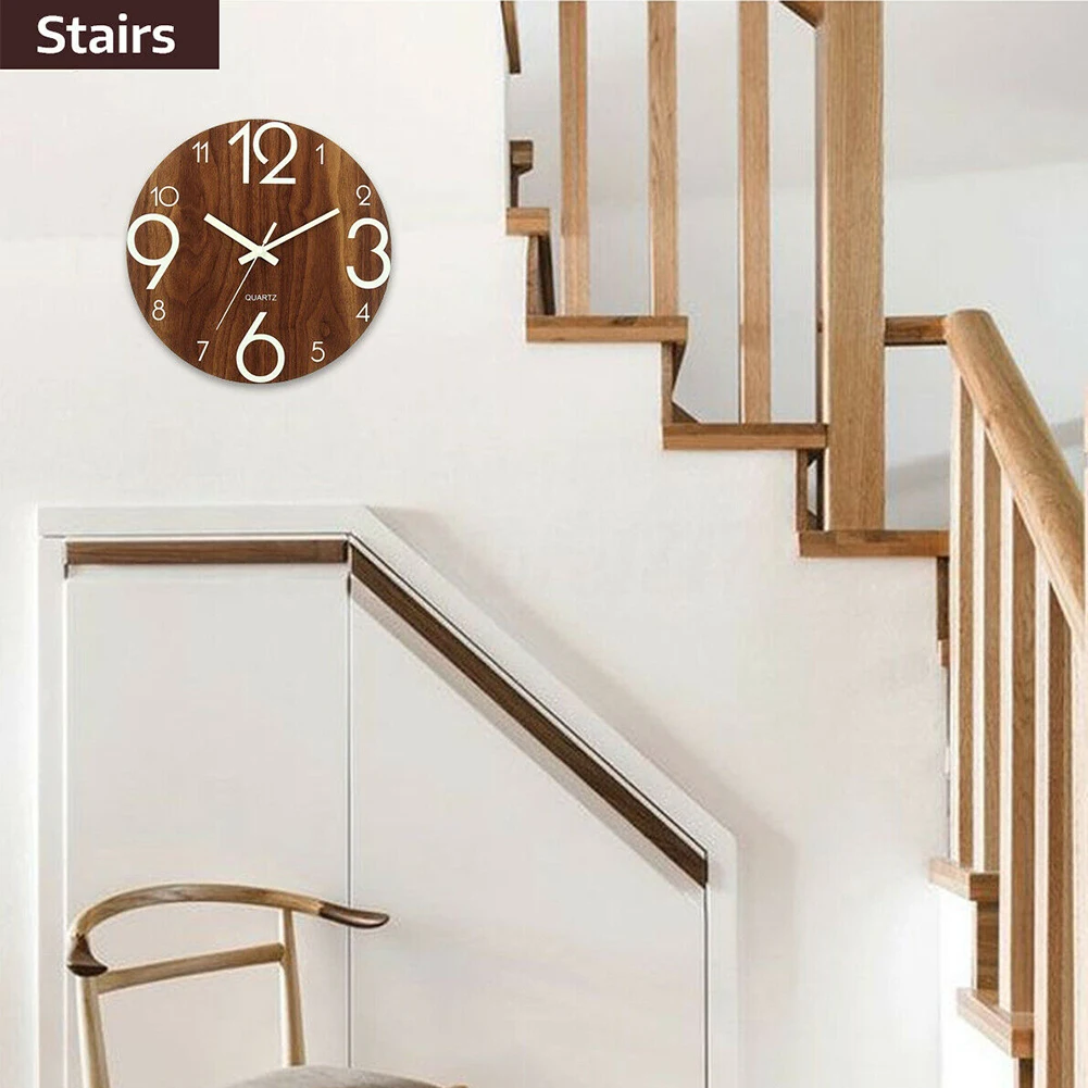 Living Room Non Ticking Practical Quartz Luminous Wall Clock Low Noise Bedroom Hallway Night Lights Home Decor Arabic Number